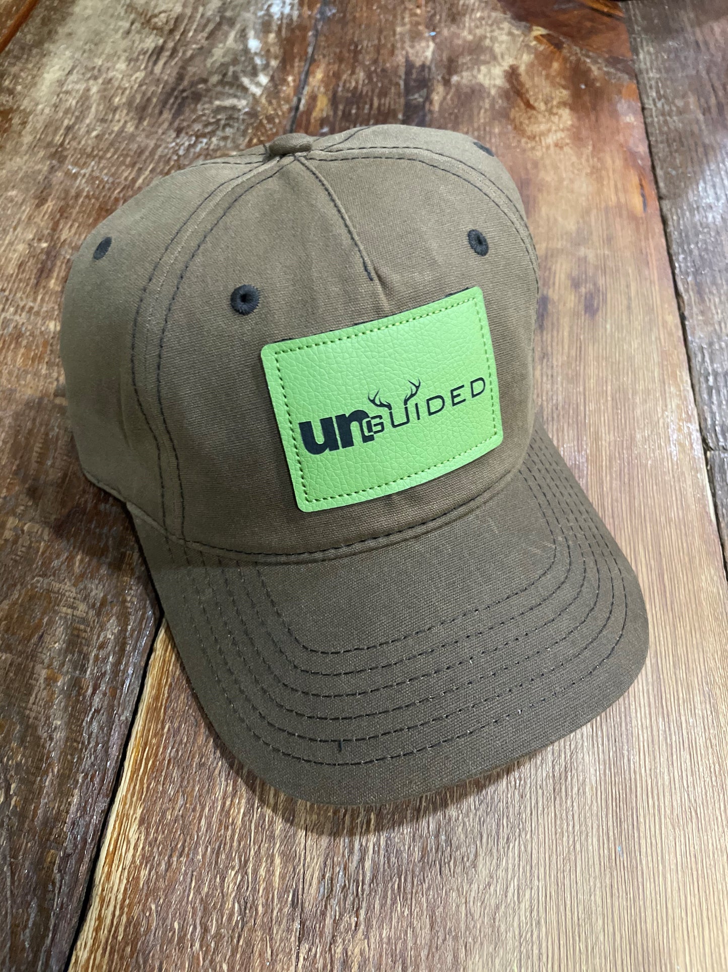 Brown Canvas Patch Cap