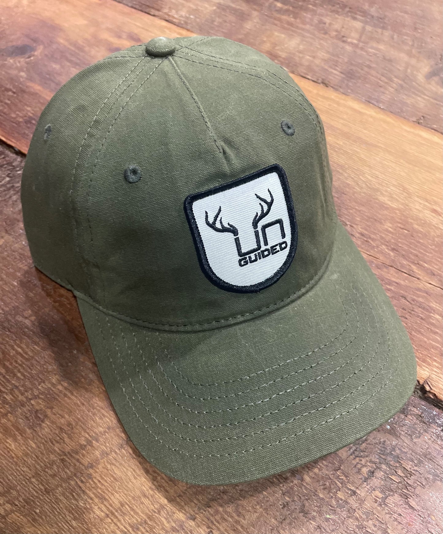 Olive Canvas Patch Cap